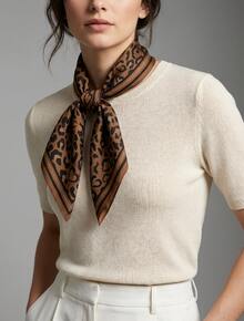 Women's 90x90 Satin Scarf For Waist, Head, Neck, Bag, Dress - High Quality - 彩色 - 查看 5