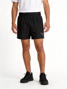 Puma MASS MERCHANTS ACTIVE Lightweight Men's Road Running Shorts, Thin Woven Fabric, Recommend Sizing Up 1 Size - Black - View 1
