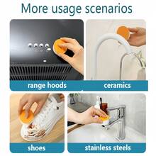 Sponge Eraser Shoe Cleaning Eraser Shoe Sponge Eraser Rubber Eraser Household Magic Sponge Eraser Rubber Sponge Eraser Rubber Sponge Cleaner Multi-Purpose Kitchen Cleaning Block Kitchen Cleaning Sponge Dishwashing Sponge For Cleaning Dishes, Teaware, Cups And Tea Stains Magic Cleaning Agent Cleaner Multi-Purpose Shoe Cleaning Agent - Multicolor - View 5