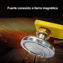 2 Pcs Soporte De Soldadura Tierra Abrazadera Magnética Kit - A - Ver 5