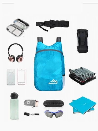 Lightweight Outdoor Sports Bag/Backpack, Polyester Travel Bag, Foldable Backpack/Small Storage Bag, Ultra-Lightweight Portable Storage Bag, Unisex Backpack, Foldable Waterproof Travel Backpack, Suitable For Outdoor Jogging, Hiking And Camping.