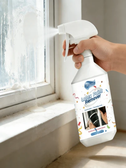 JAYSUING 300ml Latex Paint Remover, Gently Removes Residual Adhesive Surfaces, Removes Latex Paint From Glass, Essential Household Item, Great Gift For Family And Friends