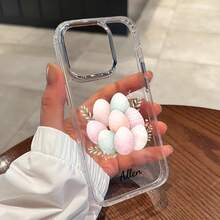 Customized Easter Name Phone Case, Customized Name Phone Case, Apple 12/13/14/15/16 Pro Plus Max And Galaxy Series, Perfect For Daily Gifts And Holidays, Romantic Easter Gifts - Multicolor - View 2