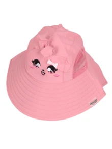 儿童轻便透气遮阳帽，女童防紫外线沙滩帽，男童夏季遮阳帽，幼儿渔夫帽 - 1PC - 查看 2