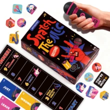 Snatch That Mic Music Card Game, 125PCS Singing Challenge Cards, 2-10 Players Fun Pass The Mic Game, Ideal For Family Karaoke Christmas Birthday Party,Game Gift!Cards Games,Party Games,Friends Games,Board Games - Nhiều màu - Xem 5