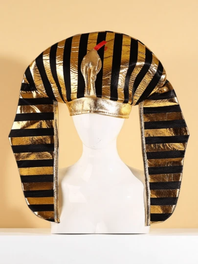 Egyptian Pharaoh Cosplay Headdress, Exaggerated Headpiece For Ramadan Party, Stage Performance, Photo Prop, Decorative Costume Hat