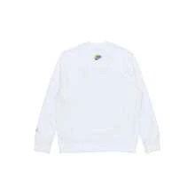 Nike Sportswear Essentials 系列 撞色Logo休閒運動圓領刺繡套頭衛衣 男款 白色 - 白色 - 查看 2