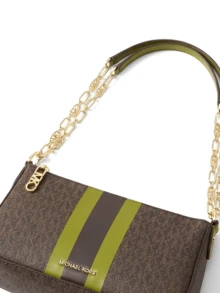 Michael Kors 女士经典链条拉链时尚百搭日常通勤单肩斜挎包 - 草甸綠地 - 查看 2