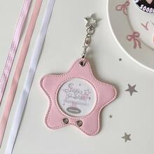 韩国时尚明星照片卡套，可爱女偶像3英寸照片收纳挂件，背包装饰钥匙扣礼物 - A - 查看 15