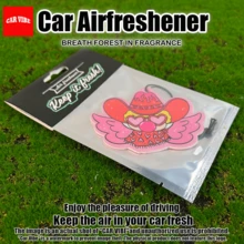 PINK COWBOY STYLE Kewpie Design, Car Hanging Rearview Mirror Scented Tablets,,Car Air Freshener,Car Scented Tablet, Car Air Freshener, Rearview Mirror Hanging Decoration,Car Decoration Pendant,Car Interior Accessories, Special Gifts For Friends, Durable Paper-Based Fragrance For Vehicles, No Alcohol, Easy To Use, Playful Design - Cowboy Cupid - View 10