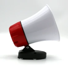 BOSSNEY Trompeta bocina para perifoneo publidifusion,Amplificador magnético para coche de 35 W de alta potencia con Bluetooth/USB/bucle de grabación. Sistema de megafonía para vehículos de emergencia y promoción de vendedores ambulantes. - Rojo - Ver 4