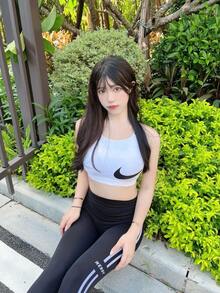 Nike PRO BRA 緊身運動內衣 女款 白色 - 白色 - 查看 5