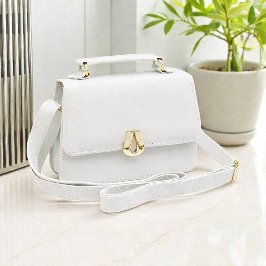 New Collection Women's Mini Crossbody And Hand Bag - White - View 1