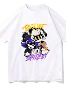 Anime Murders Drones T Shirts Men TShirt Funnysss Manga Unisex High Quality Vintage Graphic Tops Men Clothing Oversized - 白色 - 查看 1