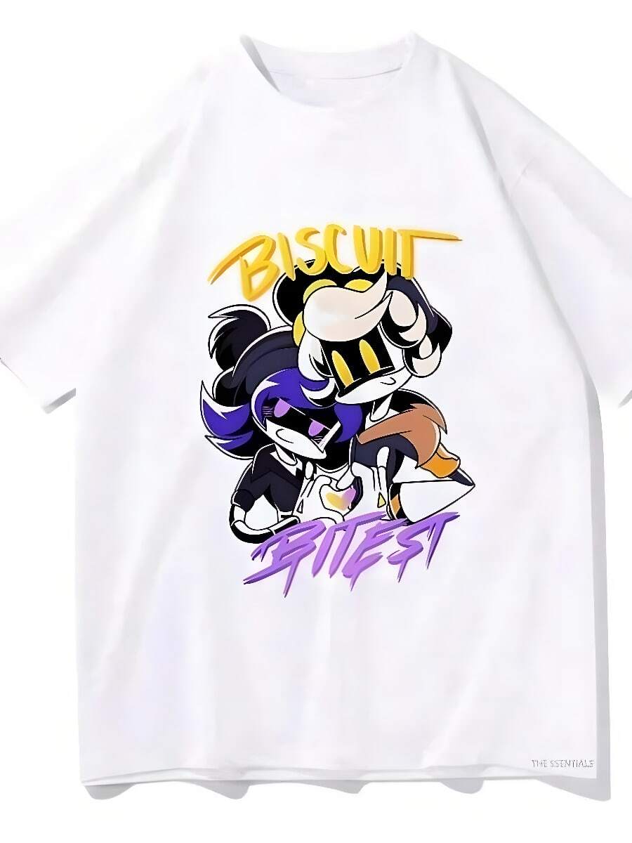 Anime Murders Drones T Shirts Men TShirt Funnysss Manga Unisex High Quality Vintage Graphic Tops Men Clothing Oversized - 白色 - 查看 1