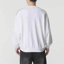 Adidas Originals Oversized Crew Sweatshirt For Men - Comfortable, Soft, And Relaxed Fit - White/Black - View 5
