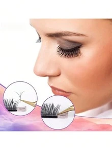 C/D Curl 10 Rows Glam&Need Automatic Flower W Volume Shape Bloom 3D Premade Fans Natural Soft Light Individual Lashes Full Dense Faux Mink Cluster - D - View 8