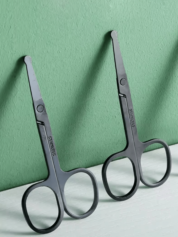 圆头安全鼻毛修剪器，不锈钢材质，男女通用鼻毛耳毛修剪器