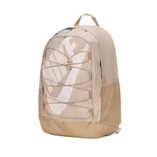 Nike 百搭簡約織布背包雙肩包男女同款情侶款米色 - 米色 - 查看 5