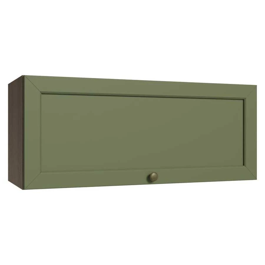 Gabinete Superior de Cocina Madesa Vik 80cm 1 Puerta MV - Marrón y Verde - Ver 1