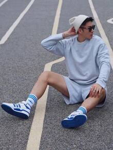 Áo nỉ dài tay cổ tròn thoáng khí Nike Swoosh, nam, màu trắng - trắng - Xem 6