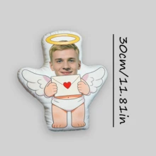 Personalized Face Cushion, Purple Dress, Customized Body Pillow, Unique And Fun. Suitable For Father's Day, Mother's Day, Halloween, Christmas, Christmas Eve, Valentine's Day, Birthday, Personalized Day, Veteran's Day, Thanksgiving, Easter, April Fool's Day, Carnival, Ramadan, Eid Al-Fitr, Eid Al-Adha, National Day, Etc. - 7 - View 17