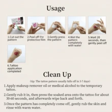 4张防水仿真纹身贴纸，太阳、月亮、星星图案，持久逼真，适用于背部、音乐节、派对、舞会等场合，可用于手臂、背部、颈部和腰部等部位。 - 黑色 - 查看 8