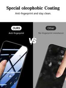 [Hai miếng dán màn hình cường lực độ phân giải cao + Một ốp lưng màu đen mờ], Tương thích với điện thoại OPPO/Realme/Vivo, bao gồm OPPO Reno8 Pro+ 5G, Reno 11F 5G, Reno 13F 5G, Reno 14F, Realme 9I, Realme 8 và Vivo Y50; Cũng tương thích với Pixel 9, 9A và 9pro. - Trong sáng - Xem 6