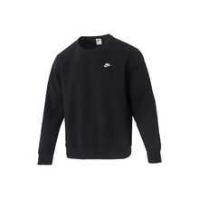 Nike Swoosh Logo 刺繡純色保暖內裡連帽運動衫，男款，黑色 - 黑色 - 查看 14