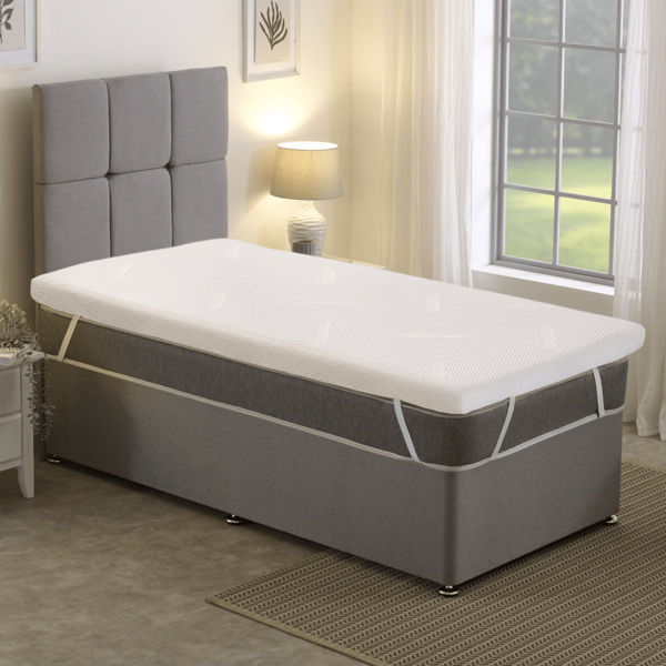 Starlight Beds Warmer Extreme 1-Inch Depth Memory Foam Mattress Topper Medium Firmness Shorty/Single/Double/King