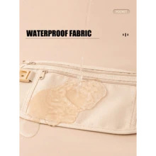 1pc Creative New Fashion Personalized Anti-Theft Concealed Travel Waist Bag, Slim Waterproof Sports Waist Pack Can Fit Phone, Keys, Cards, Coins, Earphones, Tissue, Passport And Other Items, Suitable For Daily Use, Sports, Running, Hiking, Cycling, Fitness, School And Home, Travel Essential, Holiday Travel Bag And Travel Accessory - Multicolor - View 7