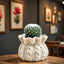 Cubulo 樹脂矽膠模具 - 針織毛衣紋理容器，易脫模、多用途且可重複使用 | 蠟燭製作模具、DIY 環氧樹脂與黏土石膏手工藝，打造溫馨家居裝飾與婚禮中心裝飾 | 樹脂藝術家與季節性手工藝者的理想選擇 - 模具 - 查看 6