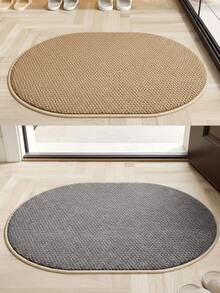 1pc Half-Circle Pineapple Entrance Mat, Thickened Faux Sisal Rug, Water-Washable Bottom, Dirt-Resistant, Kitchen Thick Carpet, Decorative Rug, Ins-Style Carpet, Shower Mat, Home Decor, Living Room Rug, Bedroom Rug, Doormat, Kitchen Rug, Bathroom Rug, Study Rug - Multicolor - View 14