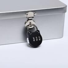 Mini Combination Lock, Portable Travel Security Lock With Resettable 3-Digit Combination - Suitable For Luggage, Backpacks, Gym Lockers, Tool Boxes - Combination Lock - View 8