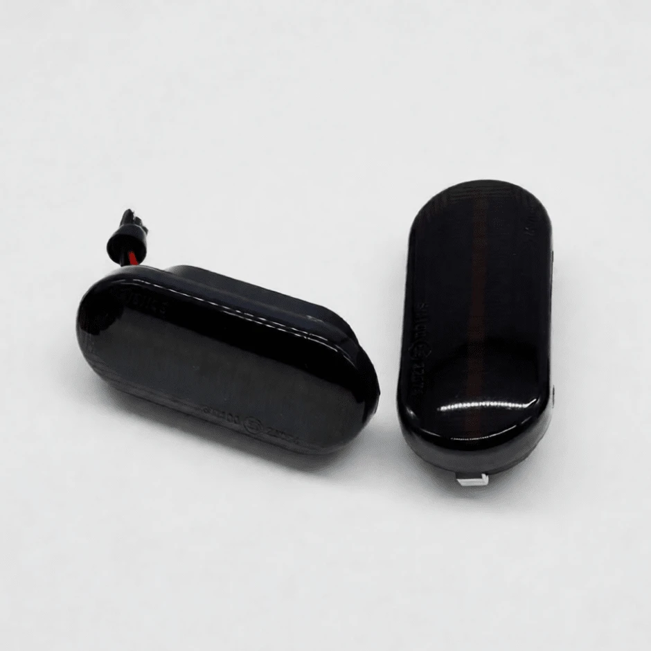 2 Piezas Secuencial Dinámico LED Intermitente Lateral Luz de Señal Direccional para Auto Coche, Luz de Posición Secuencia para Bora Golf Passat Polo, Indicador Lámpara con Efecto de Flujo - A - Ver 1