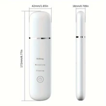 SOKANY Ultrasonic Facial Cleanser With Blackhead Removal Function, One-Touch Start, 3 Speed Settings, Compact And Portable. High-Frequency Vibration Deep Cleans Skin, 3D Head Fits Facial Contour, No Dead Angles. Unisex, Suitable For Blackhead Removal. - White - View 11