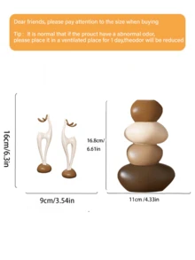 3件套树脂石花瓶，花瓶不可盛水，仅用于插放装饰性人造花，造型为幸运鹿和圣诞驯鹿，适用于客厅、餐厅、电视柜桌面装饰，可作为乔迁礼物，无需电源，也可用于家居装饰、圣诞节装饰、情人节房间装饰。 - 彩色 - 查看 10