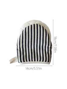 1/2 piezas Guantes de horno resistentes al calor con rayas - Guantes para hornear a prueba de calor y aislados - Accesorio de cocina - Multicolor - Ver 9