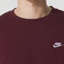 Áo nỉ dài tay cổ tròn thoáng khí Nike Swoosh, nam, màu đỏ đậm - Đỏ sẫm - Xem 5