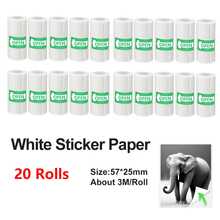 Sticker Printer Paper, Mini ThermalPrinter Paper, Inkless Print Papers For Most Mini Instant Camera, Photo Labels, For Photos, To-Do Lists - 57mm Width - View 18