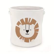 1pc Cartoon Pattern Diaper Paper Diaper Basket, Large Capacity Laundry Basket, Diaper Paper Diaper Storage Basket - Multicolor - View 12