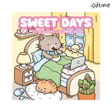 GDTME 《甜蜜的一天》涂色书，可爱又温馨，包含24页，让您在涂色中放松身心，缓解压力。适合作为返校文具，或作为婚礼、音乐节、复活节、妇女节的礼物。送给家人和朋友也很棒，还可以用作办公用品或房间装饰。 - 甜蜜的日子 - 查看 9