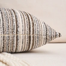 1 chiếc vỏ gối trang trí vuông sang trọng, chất liệu vải boucle, thích hợp cho ghế sofa, phòng khách, phòng ngủ, nhà nông thôn, cũng có thể dùng làm quà tặng, không kèm ruột gối. - màu be lạc đà - Xem 5