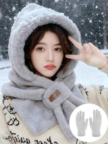 1/2pcs Unisex Autumn/Winter Warm Thermal Lined Beanie Hat, Versatile Knit Cap Suitable For Daily Wear, Hiking, Etc. - H - View 20