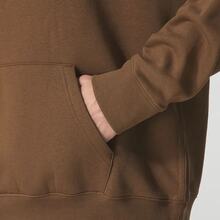 Nike Club Men's Fleece-Lined Hooded Knit Sweatshirt, Chestnut Brown - Maroon - View 5