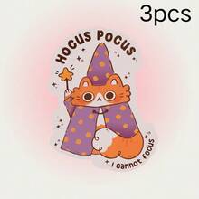 Cute Cat Biting Knife Shape Magic Cat Stickers - Adorable Purple And Orange Cats, Magic Design Waterproof Vinyl Decals, Suitable For Notebooks, Planners, Scrapbooks, Farmhouse Decor - Easy To Peel And Stick, Planner Decor, Diary Decor, Magic Theme, High-Quality Printing Glossy, Single Use - Vinyl - View 14
