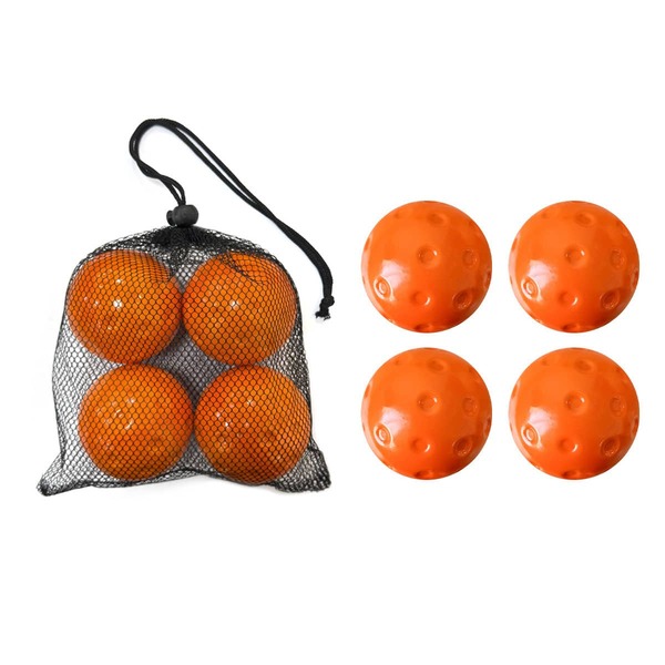 4pcs/Set Noise-Reducing Foam Pickleball, PU Foam, Indoor/Outdoor Practice & Tournament Grade Pickleball & Tennis