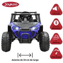 Joykoo Montable Electrico para Niños UVT-001 Luz y Sonido Control Remoto Conexión USB y Bluetooth 12v - Azul - Ver 3