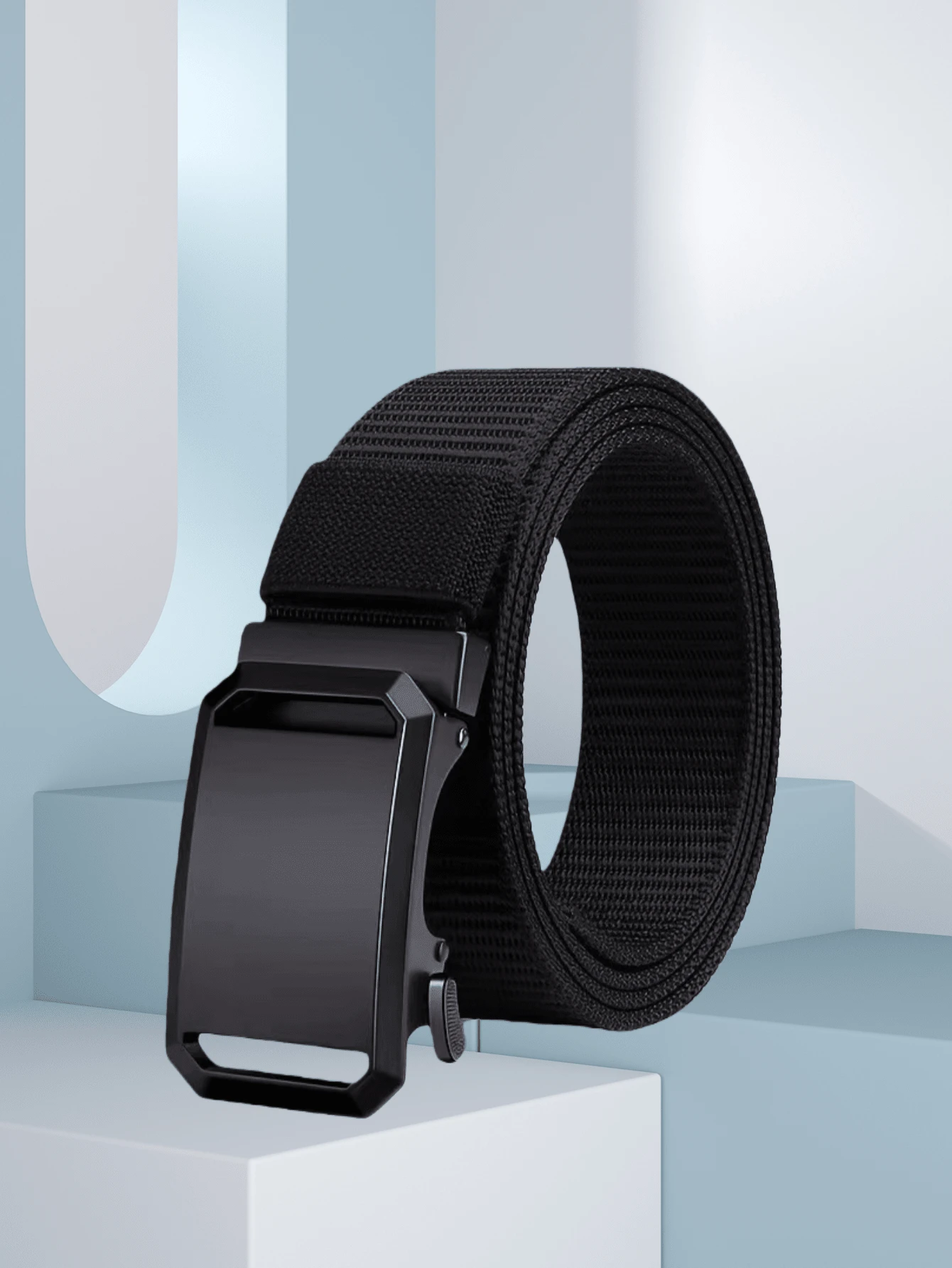 Men's Military Training Casual Canvas Nylon Toothless Automatic Buckle Belt, Youth & Adult - Multicolor - View 1