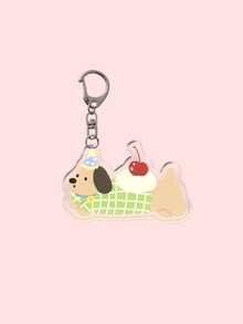 1 Stück süßer Dackel Schlüsselanhänger Anhänger, geeignet für den täglichen Gebrauch und als Urlaubsgeschenk, Dackel Schlüsselanhänger, geeignet als Schulmaterial - Verschiedenfarbig - Übersicht 5